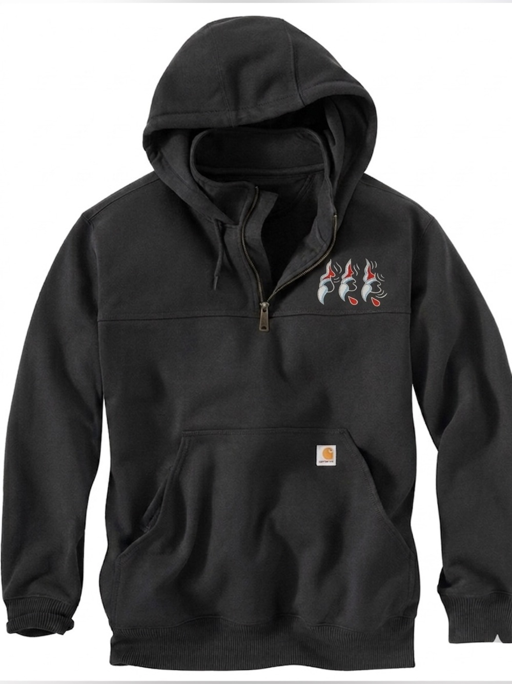 Carhartt Custom Hoodie XL - Jaguar Claw & Rain Protection⚡️ Edition - 1 of 1